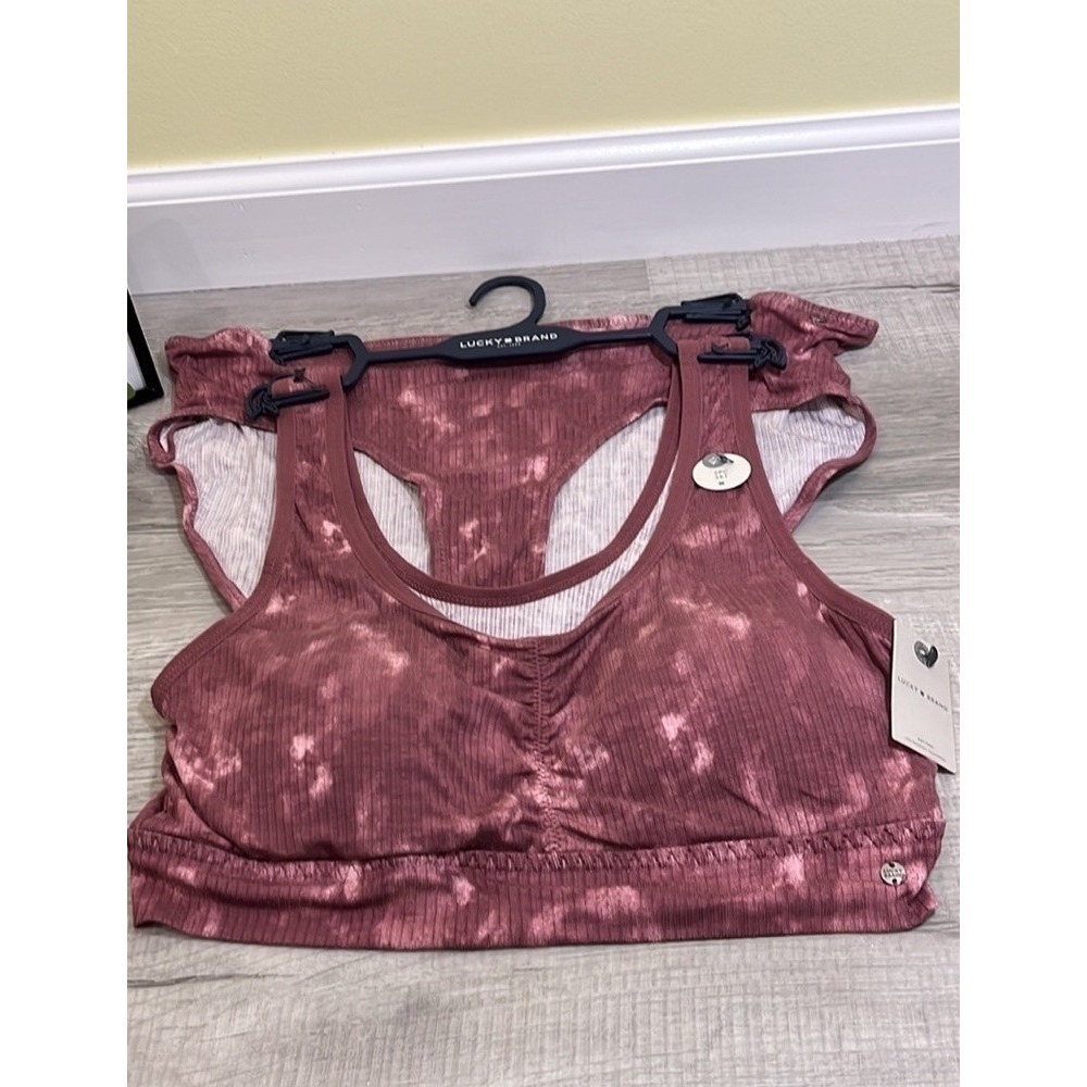 Lucky Brand Women's 2-Piece Bra & Panty Set Maroon Size 1X NEW